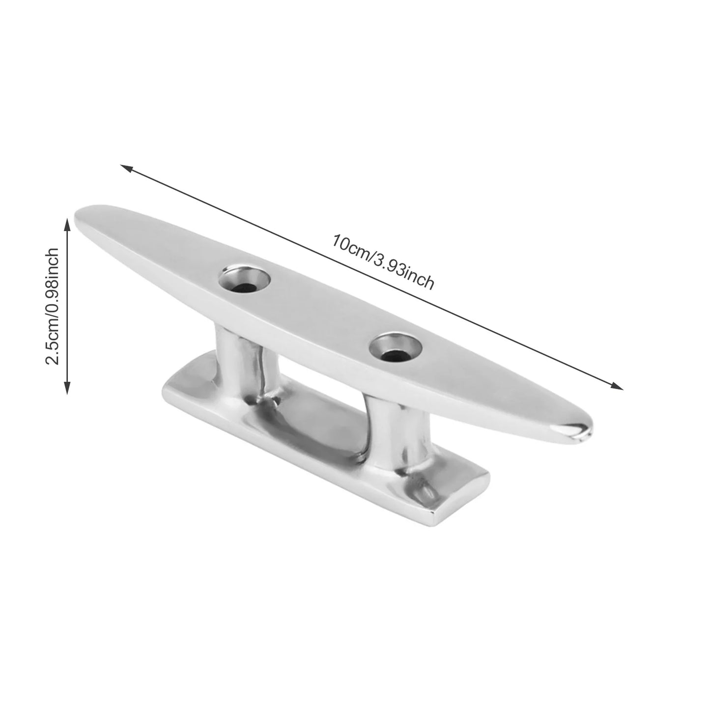 4 Inch Foldable Boat Grab Handle Boat Hollow Base Cleat for Marine Yacht 316 Stainless Steel Marine Yacht Boat Accessories