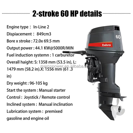 2025 Yamahas 60HP Outboard Motor Boat Engine Ready to Ship